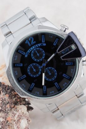 Clariss Gri Metal Erkek Kol Saati