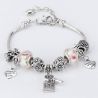 Charm Metal Aksesuarlı Bayan Bileklik
