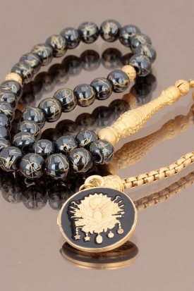 Hematit Doğal Taş Tesbih