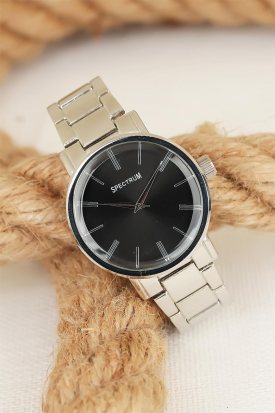 Silver Metal Kordonlu Metal Kasa Erkek Saati