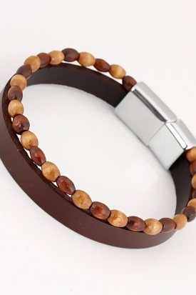 Moco Marka Hakiki Deri Erkek Bileklik