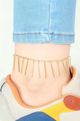 Gold Renk Metal Saçaklı Hal Hal