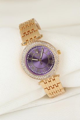 Clariss Marka Zirkon Taşlı Kasa Metal Kordonlu Bayan Saat