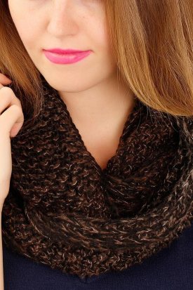 Kahverengi Atkı Boyunluk