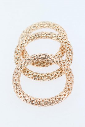 Metal Üçlü Bayan Bileklik