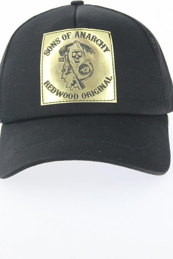 Siyah Renk Gold Danger Tasarımlı Şapka