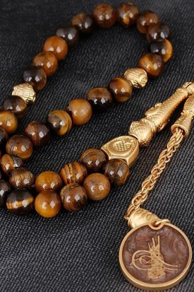 Kaplan Gözü Doğal Taş Tesbih