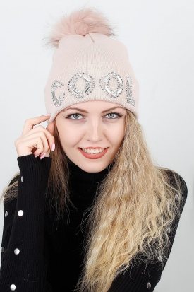 Parlak Taşlı Ponponlu Yeni Sezon Tasarım Bayan Bere