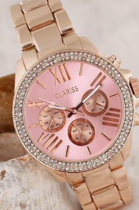Clariss Bronz Renk Metal Bayan Kol Saati